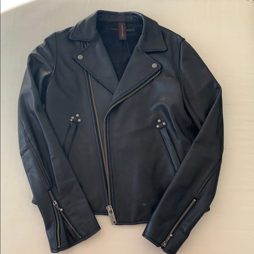 Mihara Yasuhiro Leather Moto Jacket
